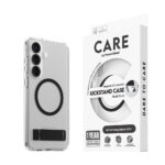 Care by Panzerglass Samsung Galaxy S25 + (plus) Feule de kickstand case – Qi compatible – transparent / blackcare par Panzerglass Samsung Galaxy S25 + (plus) Feule de kickstand Case – Qi compatible – transparent / noir