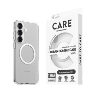 Soins par Panzerglass Samsung Galaxy S25 + (plus) Case de combat urbain phare – Qi compatible – transparent / whitecare par Panzerglass Samsung Galaxy S25 + (plus) Case de combat urbain – Qi compatible – transparent / blanc