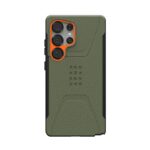 UAG Samsung Galaxy S25 Ultra Civil Pro Couverture – Orange / Greenuag Samsung Galaxy S25 Ultra Civil Pro Cover – Orange / Green