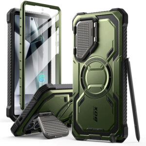 Supcase Iblsn Armorbox Samsung Galaxy S25 Ultra Cover – Magsafe Compatible – Grønsupcase Iblsn Armorbox Samsung Galaxy S25 Ultra Cover – Magsafe Compatible – Green