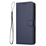 Samsung Galaxy S25 Ultra Vegan Leather Flip Cover avec sangle détachable – Blueiderwood Samsung Galaxy S25 Ultra végétalien Couvrette en cuir avec sangle détachable – Bleu