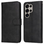 Vegan Leather Flip Cover Samsung Galaxy S25 Ultra – Sortidwood Vegan Leather Flip Cover Samsung Galaxy S25 Ultra – Black