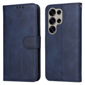 Vegan Leather Flip Cover Samsung Galaxy S25 Ultra – Blueiderwood Vegan Leather Flip Cover Samsung Galaxy S25 Ultra – Bleu