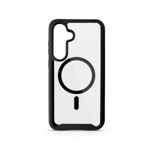 Samsung Galaxy S24 + (plus) / S25 + (plus) Spello Mag + Couverture robuste – Magsafe compatible – transparent / Samsung Galaxy S24 + (plus) / S25 + (plus) Spello Mag + Couverture robuste – Magsafe compatible – transparent / noir