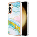 Samsung Galaxy S25 + (plus) / S24 + (plus) Modèle de marbre Couverture en plastique – BlueIderwood Samsung Galaxy S25 + (plus) / S24 + (plus) Marble Couverture en plastique importante – bleu – bleu