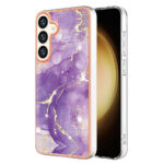 Samsung Galaxy S25 + (plus) / S24 + (plus) Modèle de motif de marbre Couverture en plastique – Lillaeiderwood Samsung Galaxy S25 + (plus) / S24 + (plus) Marble Couvre en plastique impatient – Purple