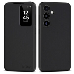 Samsung Galaxy S25 + (plus) Couverture de portefeuille intelligent technique – Protect – Black Samsung Galaxy S25 + (plus) Tech-Protect Smart Wallet Cover – Black