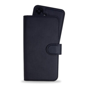 Holdit Samsung Galaxy S25 + (Plus) Coubelle en cuir de boîtier Aimant M. Pung – Sortholdit Samsung Galaxy S25 + (Plus) Battre de boîtier aimant avec traction – noir