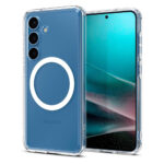 Samsung Galaxy S25 Spigen Ultra Hybrid Croisement cristallin – Magsafe compatible – transparent / Hvidsamsung Galaxy S25 Spigen Ultra Hybrid Clear Couverture – Magsafe compatible – transparent / blanc