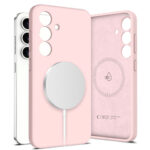 Samsung Galaxy S25 Tech -Protect Silicone Cover – Magsafe Compatible – Pink Samsung Galaxy S25 Tech -Protect Silicone Cover – Magsafe Compatible – Pink