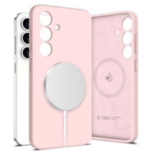 Samsung Galaxy S25 Tech -Protect Silicone Cover – Magsafe Compatible – Pink Samsung Galaxy S25 Tech -Protect Silicone Cover – Magsafe Compatible – Pink
