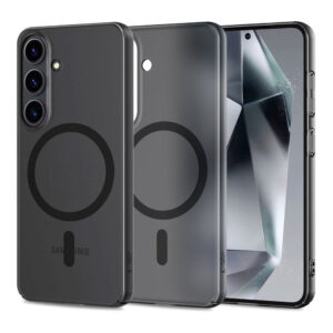 Samsung Galaxy S25 Tech -Protect Magslim Cover – Magsafe Compatible – Mat Black Samsung Galaxy S25 Tech -Protect Magslim Cover – Magsafe Compatible – Mat Black