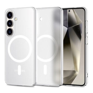 Samsung Galaxy S25 Tech -Protect Magslim Cover – Magsafe Compatible – Mat Hvidsamsung Galaxy S25 Tech -Protect Magslim Cover – Magsafe Compatible – Mat White