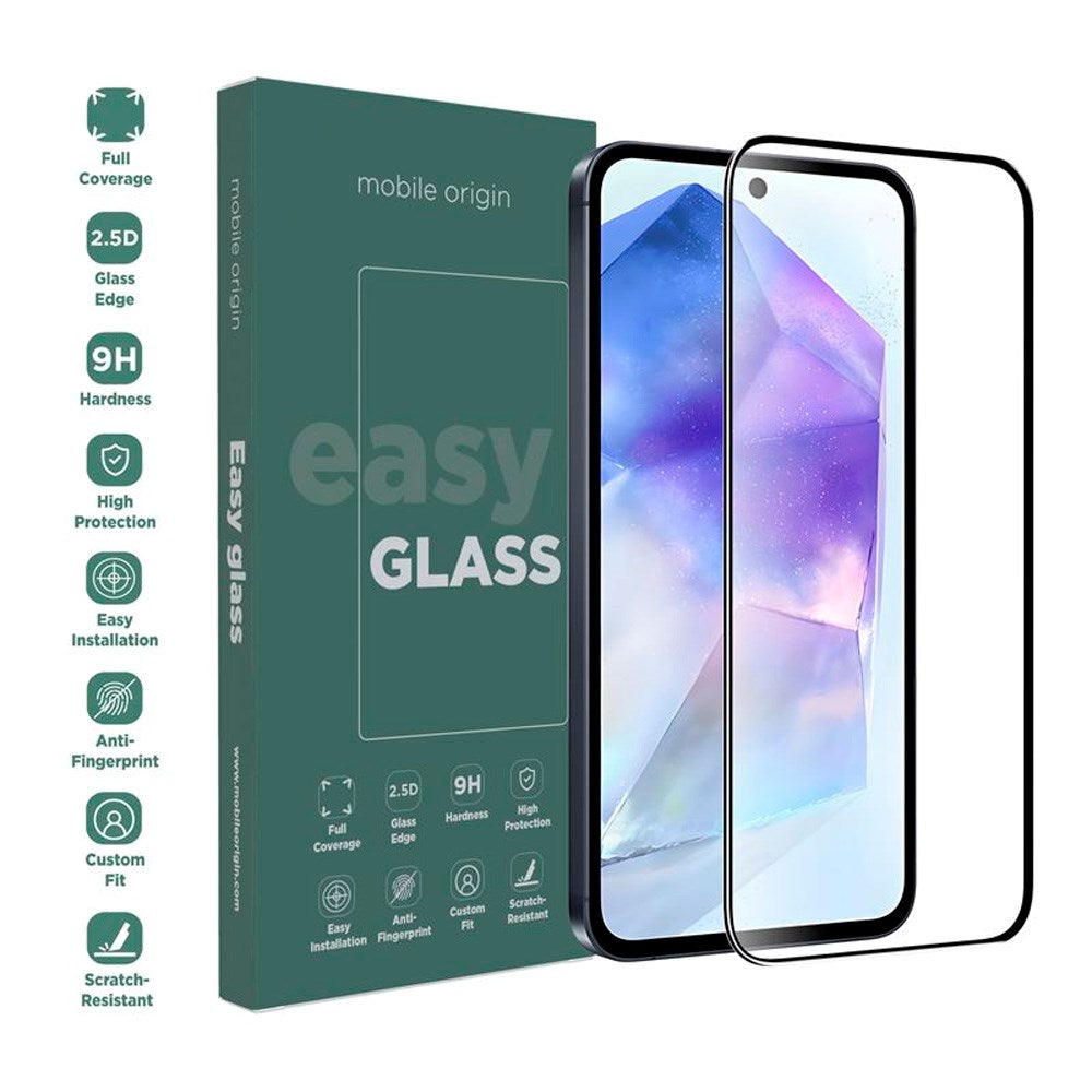Samsung Galaxy A56 (5G) Mobile Origin EasyGlass Screen Protection Glass – transparent Samsung Galaxy A56 (5G) Origine mobile EasyGlass Screen Protection Glass – Transparent 3