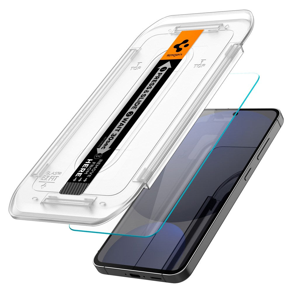 Samsung Galaxy S24 FE / A56 (5G) Spigen EZ Fit Glass.R Protection d'écran – 2 PCS. – Associé aux étuis – transparent Samsung Galaxy S24 FE / A56 (5G) Spigen EZ Fit Glass.R Protection d'écran – 2 PCS. – Associé à cas – Transparent 2