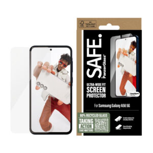 Sécurité par Panzerglass Samsung Galaxy A56 (5G) Protection d'écran d'ajustement ultra-large M. Aligneur facile – Sécurité transparente par Panzerglass Samsung Galaxy A56 (5G) Protection d'écran d'ajustement ultra-large M.