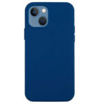 Couverture de silicone iPhone 14 – Blueiphone 14 couverture en silicone – bleu foncé