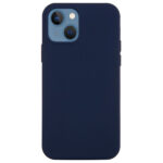 Couverture de silicone iPhone 14 – Couverture de silicone de minuit Bluephone 14 – Bleu de minuit