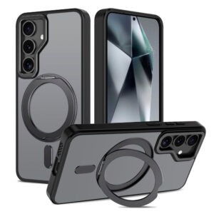 Samsung Galaxy S25 Tech -Protect Magring Cover – Magsafe Compatible – Mat Black Samsung Galaxy S25 Tech -Protect Maging Cover – Magsafe Compatible – Mat Black
