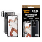 Soins par Panzerglass Samsung Galaxy A56 (5G) 3 -in -1 Fonctionnement phare – Protection de couverture / écran (UWF) / Protection des caméras – Soins transparents par Panzerglass Samsung Galaxy A56 (5G) 3 -in -1 Flagship – Protection de couverture / écran