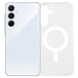 Samsung Galaxy A56 Magsafe – Couverture arrière compatible – Tiderwood transparent Samsung Galaxy A56 Magsafe – Couverture arrière compatible – transparent