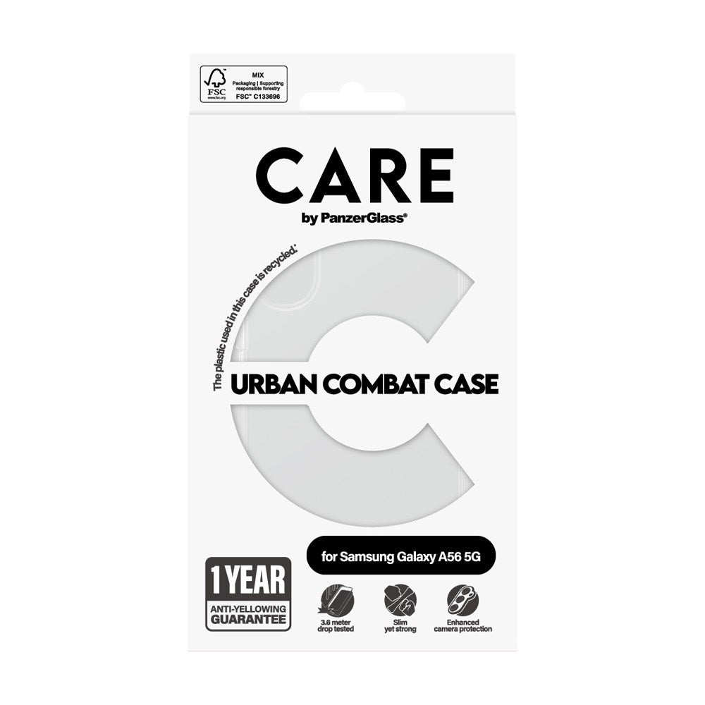 Care by Panzerglass Samsung Galaxy A56 (5G) Case de combat urbain phare – soins transparents par Panzerglass Samsung Galaxy A56 (5G) Case de combat urbain – transparent – transparent 4