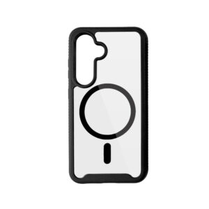 Samsung Galaxy S24 / S25 Spello Mag + Couverture robuste – Magsafe Compatible – transparent / Sortsamsung Galaxy S24 / S25 Spello Mag + Couverture robuste – Magsafe compatible – transparent / noir