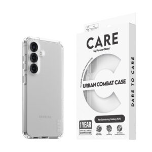 Care by Panzerglass Samsung Galaxy S25 Flagon de combat urbain – soins transparents par Panzerglass Samsung Galaxy S25 Flagon de combat urbain – transparent
