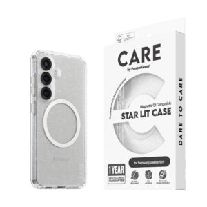 Care by Panzerglass Samsung Galaxy S25 Flagship Urban Combat Case – Qi Compatible – Star allumé / blanc Care par Panzerglass Samsung Galaxy S25 Flagship Urban Combat Case – Qi Compatible – Star Lit / White