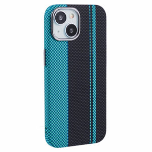 Pattern Carbon Cover – iPhone 14 – Magsafe Compatible – Blue / Blackiderwood Pattern Carbon Cover – iPhone 14 – Magsafe Compatible – Blue / Black