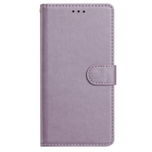 Samsung Galaxy A56 (5G) Couvercle de feuillette en cuir artificiel avec bracelet – Purpleidwood Samsung Galaxy A56 (5G) Couvercle de revers en cuir artificiel avec sangle – violet