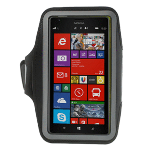 Bracelet en cours d'exécution avec un bord réfléchissant noir (Max. Mobile: 163 x 85 x 9 mm) Bracelet en cours d'Etui avec un bord réfléchissant noir (max. Mobile: 163 x 85 x 9 mm)