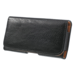 Sac en cuir universel avec clip pour ceinture noire taille (max. Mobile: 142 x 72 x 81 mm) Sac en cuir universel avec clip pour la ceinture noire (MAX. Mobile: 142 x 72 x 81 mm)