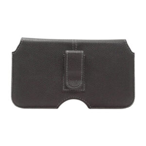 Gear Belt Horizontal derrière le cuir – Sac à courroie noir – (Max. Mobile: 151 x 77 x 9 mm) Courteille de vitesses horizontale derrière le cuir – Borde Black – (Max. Mobile: 151 x 77 x 9 mm)