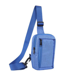 Sac à bandoulière avec 2 poches (200 x 130 mm) – Sac à bandoulière bleu avec 2 poches (200 x 130 mm) – bleu