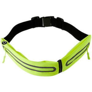Ceinture de course avec réflexe et poches de rangement – ceinture du Groenland avec des poches réflexes et de stockage – vert