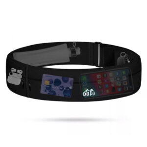 Ceinture de course universelle sportive avec stockage pour mobile et accessoires – ceinture de course Universal Sports Black avec stockage pour mobile et accessoires – noir