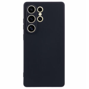 Samsung Galaxy S25 Couvercle en plastique flexible ultra doublé – Sortidwood Samsung Galaxy S25 Couverture en plastique flexible ultra doublé – noir