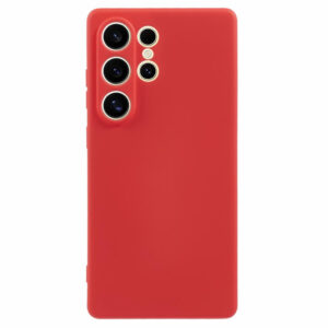 Samsung Galaxy S25 Couvercle en plastique flexible ultra doublé – Rediderwood Samsung Galaxy S25 Couverture en plastique flexible ultra doublé – Rouge