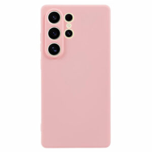 Samsung Galaxy S25 Couvercle en plastique flexible ultra doublé – Rose Samsung Galaxy S25 Couverture en plastique flexible ultra doublé – rose