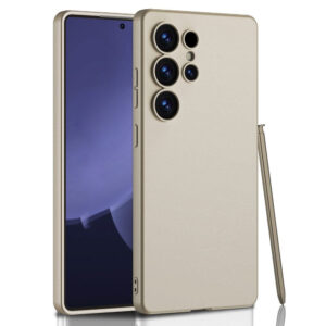 Samsung Galaxy S25 Ultra Slim Plastic Cover incl. Small Stylus – Begeeiderwood Samsung Galaxy S25 Ultra Slim Plastic Cover incl. Petit stylet – beige
