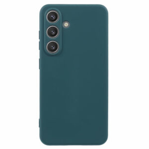 Samsung Galaxy S25 + (plus) Couverture en plastique flexible doublé – Dark-Greenerwood Samsung Galaxy S25 + (Plus) Couverture en plastique flexible doublé – vert foncé