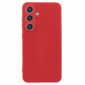 Samsung Galaxy S25 + (plus) Couvercle en plastique flexible doublé – Rediderwood Samsung Galaxy S25 + (plus) Couvre en plastique flexible doublé – rouge