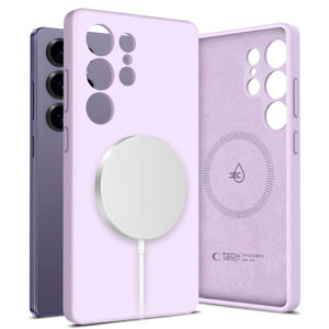 Samsung Galaxy S25 Ultra Tech -Protect Silicone Cover – Magsafe Compatible – Lillasamsung Galaxy S25 Ultra Tech -Protect Silicone Cover – Magsafe Compatible – Purple