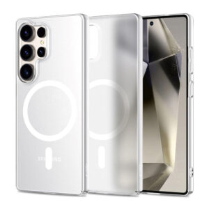 Samsung Galaxy S25 Ultra Tech -Protect Magslim Cover – Magsafe Compatible – Mat Hvidsamsung Galaxy S25 Ultra Tech -Protect Magslim Cover – Magsafe Compatible – Mat White