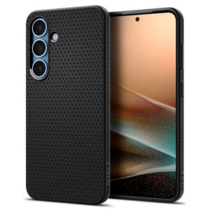 Samsung Galaxy S25 + (plus) Air liquide SPIGEN – Couvercle en plastique flexible – Black Samsung Galaxy S25 + (Plus) Air liquide Spigen – Couvre en plastique flexible – noir