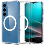 Samsung Galaxy S25 + (plus) Spigen Ultra Hybrid cristal Clear Couverture – Magsafe compatible – transparent / hvidsamsung galaxy s25 + (plus) Spigen Ultra hybride Clear Clear Clear – Magsafe compatible – transparent / blanc