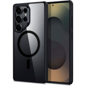 ESR Samsung Galaxy S25 Ultra Classic Hybrid Cover – Magsafe Compatible – transparent / noir Samsung Galaxy S25 Ultra Classic Hybrid Cover – Magsafe compatible – transparent / noir