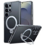 Torras Samsung Galaxy S25 Ultra Hybrid Cover with Kickstand – Magsafe compatible – transparent Torras Samsung Galaxy S25 Ultra Hybrid Cover with Kickstand – Magsafe compatible – transparent transparent