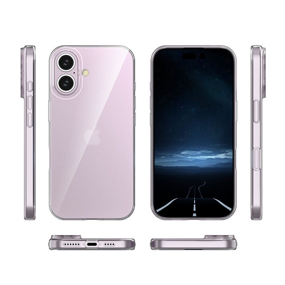 iPhone 16 Couvercle en plastique flexible – transparent Adood iPhone 16 Couverture en plastique flexible – transparent 5
